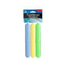 Toothbrush Travel Case/Holders (3 case value pack) - £5.20 GBP