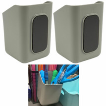 2 Pc Pencil Holder Magnetic Cup Desk Organizer Pen Desktop Office Storag... - $17.09