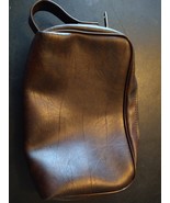 vintage FLINT brown cosmetic toiletry bag EDC - €11,16 EUR