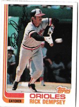 1982 Topps Rick Dempsey #489 Baseball Trading Card Baltimore Orioles - £1.54 GBP