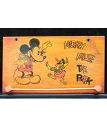 1930&#39;s Vtg Walt Disney Wooden Tie Rack MICKEY MOUSE &amp; DONALD DUCK Graphics - €128,80 EUR
