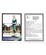 Marvel Universe Series 1 Trading Card #54 Invisible Woman 1987 Comic Ima... - £11.00 GBP