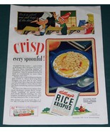 Kellogg&#39;s Rice Krispies Good Housekeeping Magazine Ad Vintage 1941 - $20.45 CAD