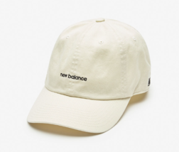 New Balance C-64 Glossy Letter Logo Ballcap PlusSize Casual Cap Cream NB... - $59.31