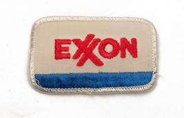 Vtg Exxon Gas Station mechanic/employee Red Blu rectangular patch 3.25&quot; X 2&quot; - £4.52 GBP