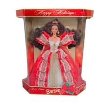 VTG 1997 Happy Holidays Barbie Doll Special Edition Mattel Red Gold NIB ... - $35.73