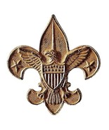 Boy Scouts Of America Be Prepared Patent 1911 Vintage Gold Tone Pin E81A - £15.39 GBP