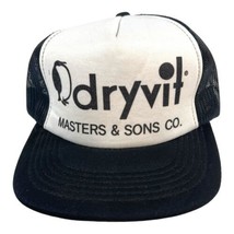 Vintage DryVit Trucker Hat Mesh Back Vernon Baseball Cap Advertising Bla... - £14.90 GBP