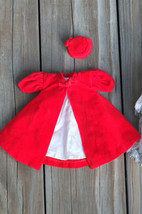 2 @ Vtg 1962 BARBIE Doll #939 Red Flare Velvet Coat Pillbox Hat + Blue Lace Gown - £23.94 GBP