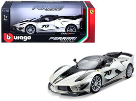 Ferrari FXX-K Evo #70 White 1/18 Diecast Model Car by Bburago - £59.09 GBP