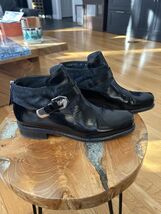 STUART WEITZMAN Negev Leather and Calf Hair Bootie - $79.20