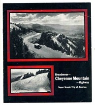 Broadmoor Cheyenne Mountain Highway Brochure Scenic Trip of America 1920&#39;s - £14.05 GBP