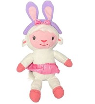 Lambie Plush Doc McStuffins Disney Easter Bunny Ears Lamb 11&quot; Stuffed Pink Tutu - £11.83 GBP