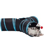 Tempcore Pet Cat 3 Way Collapsible Tunnels With Dangling Ball - £14.70 GBP