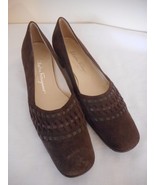 Salvatore Ferragamo Boutique Brown Suede Pumps Womens Sz 7.5 3 A (N+) 1&quot;... - $5,159.61 MXN