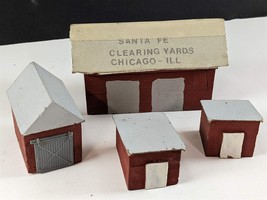 Custom Made 4 Wood Trackside Sheds Garage Shanty Vintage HO Scale Building Built - $29.69