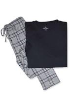 Brooks Brothers Black Grey 2 Pc Shirt &amp; Lounge Pants PJ Set , XL XLarge 8288-10 - £55.00 GBP