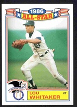 Detroit Tigers Lou Whitaker 1987 Topps Glossy All Star Insert #14 nr mt ! - £0.39 GBP