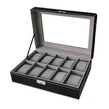 Size: 10 Watch Valet - WATCH VALET Glass Top Watch Boxes For Collection ... - $50.81