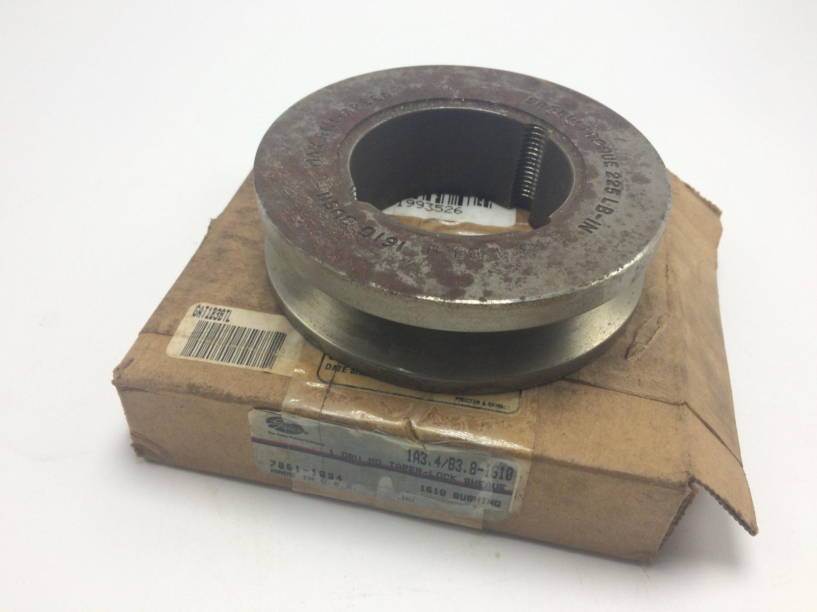 Gates 7861-1034 Taper-Lock Sheave, Single Groove 1A3.4/B3.8-1610  - $26.70