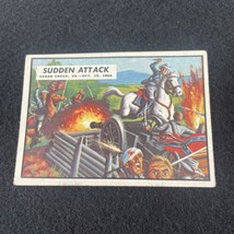 1962 Topps Civil War News Card #78 SUDDEN ATTACK Vintage 60s Trading Cards - £15.62 GBP