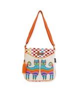 Laurel Burch Crossbody Tote Zipper Top 12&quot;X2&quot;X12&quot;-Prisma Multicolor - $56.99