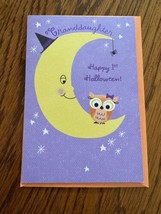 Happy First Halloween Card &amp; Envelope For Grand Daughter Hallmark Greeti... - $4.33