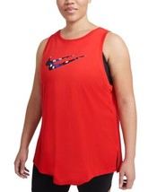 Nike Womens Stars Tank Top Color Chile Red Size 1X - £23.20 GBP