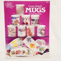 Cross Stitch Mugs Sam Hawkins Leaflet 3573 American School Needlework 19... - $14.99