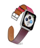 Naztech Apple Watch Leather Band 42/44mm Pink Burgundy - $523.39 MXN