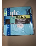 Hurley Youth Long Sleeve UPF Swim Top Boys 10/12 New In Bag Teal Colored - $218.78 MXN