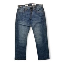 Lee Dungarees Jeans Men&#39;s 36x27 Blue Straight Denim Faded Look Upcycle R... - $9.39