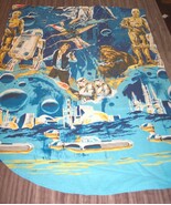 VINTAGE 1977 STAR WARS A New Hope Bed Set BLANKET 76 X 106 Death Star - $99.00
