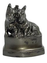 VTG 1930 NuArt Creations Scottie Dog Bookend Figurine Cast Metal Bronzed... - $34.29