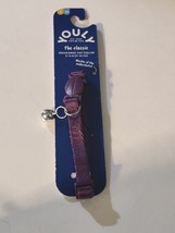 Youly The Classic Breakaway Cat Collar 8-12” Basic Purple W/Bell S/M - £5.93 GBP