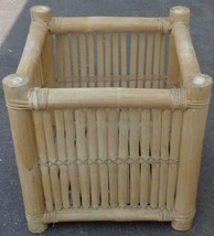 Vintage Bamboo Crate – VGC – GREAT STORAGE SOLUTION – PURE BAMBOO NATURA... - £118.26 GBP