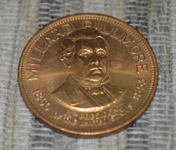 Rare Millard Fillmore President medal token Copper w Quote at rear - £10.15 GBP