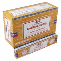 Satya Sandalwood Incense Sticks Chandan Natural Masala Fragrance Agarbat... - £17.97 GBP