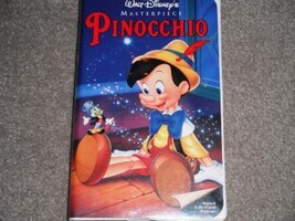 Walt Disneys Masterpiece VHS Tape Pinocchio Family 1993 Movie - $8.99