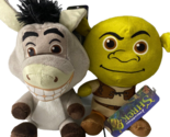 Set of 2 Shrek Plush Stuffed Toys. Shrek and Donkey 7 inch. New w/tag - $24.49