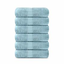 Lavish Touch Aerocore 100% Cotton 600 GSM Pack of 6 Hand Towels Sea - £20.83 GBP