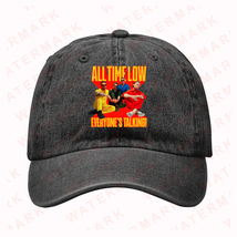 ALL TIME LOW THE WORLD TOUR 2025-2026 Denim Hats Caps - $30.00
