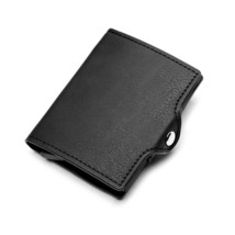  Button Smart Wallet Coin Zipper  Bloc 2021 PU Aluminum Business Credit Card Hol - £49.43 GBP