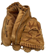 Vtg 50s Rawlings Baseball Glove LHT Mickey Mantle DF1 Lightweight Some Damage - $47.97
