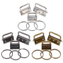 45Pcs Assorted Size Key Fob Hardware With Key Rings Sets, Perfect For Ba... - £16.10 GBP