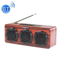 KingNeed S309 Wooden Portable Subwoofer Speaker 5W + BASS + WIFI BT + Call Voice - £41.91 GBP