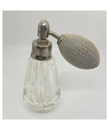 Vintg Waterford Crystal Perfume Atomizer Silver Plated Luxery cottage chic - £18.50 GBP