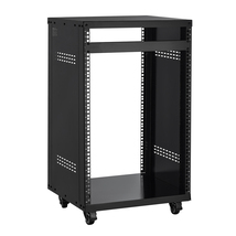 VEVOR 16U AV Rack, 200 lbs Max Load, Home Recording Studio Rack with Wheels - $134.01 CAD