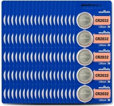 Murata CR2032 Battery 3V Lithium Coin Cell (100 Count) - Replaces Sony CR2032 - £51.74 GBP