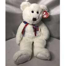 Ty Beanie Buddies 14" Beanie Baby 'LIBEARTY' The Bear 2000 With Tag Retired - £8.12 GBP